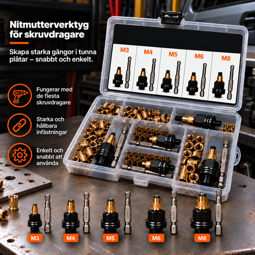 NordFix™ – Nitmutterverktyg för skruvdragare